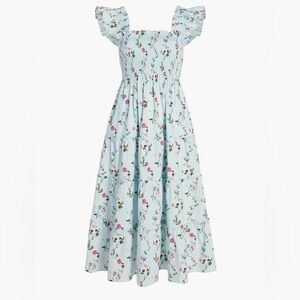 The Ellie Nap Dress/Medium/Pond Floral Poplin